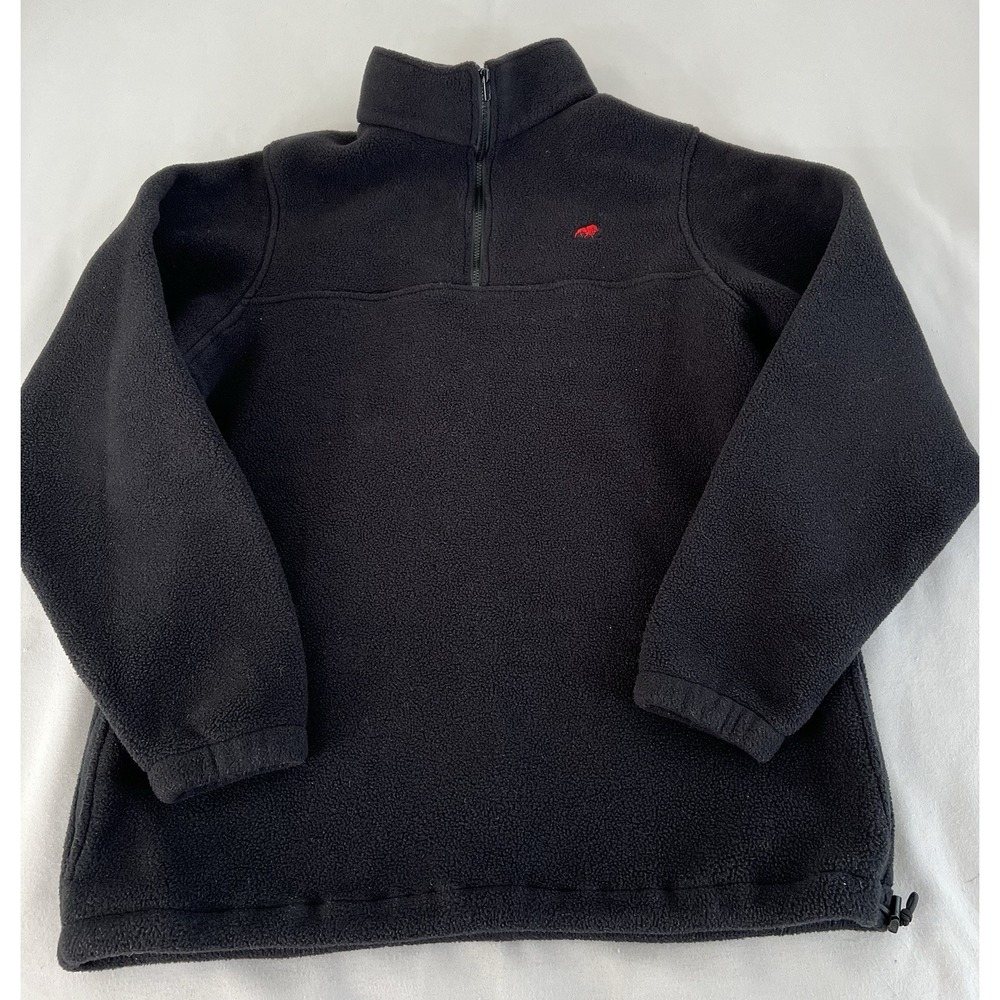Vintage IMUS Auto Body Express 1/4 Zipped Fleece Pullover Made In USA Men LT Y2K
